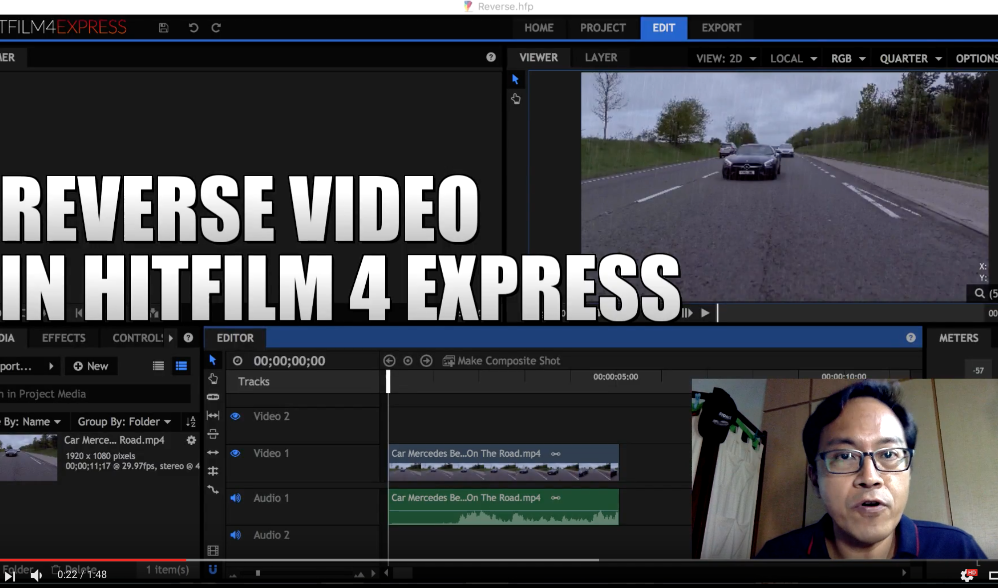how to add text to hitfilm express