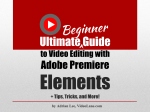 Premiere Elements Beginner Guide