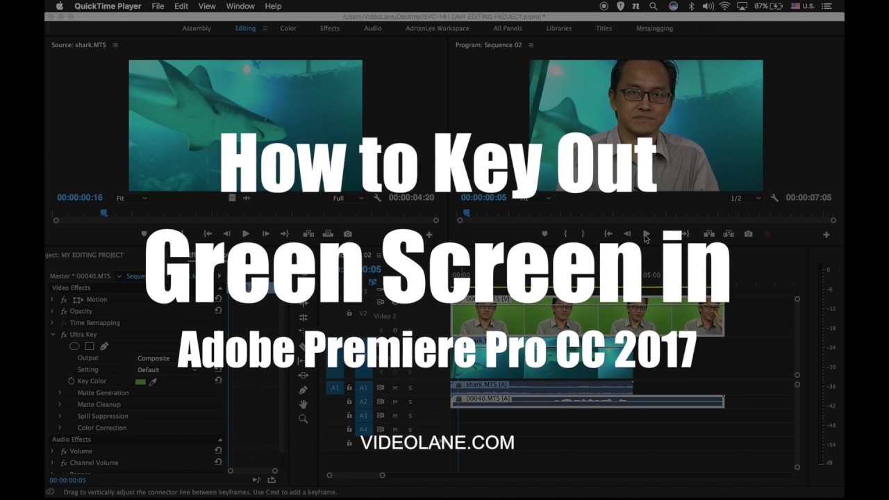 key out green screen after effects