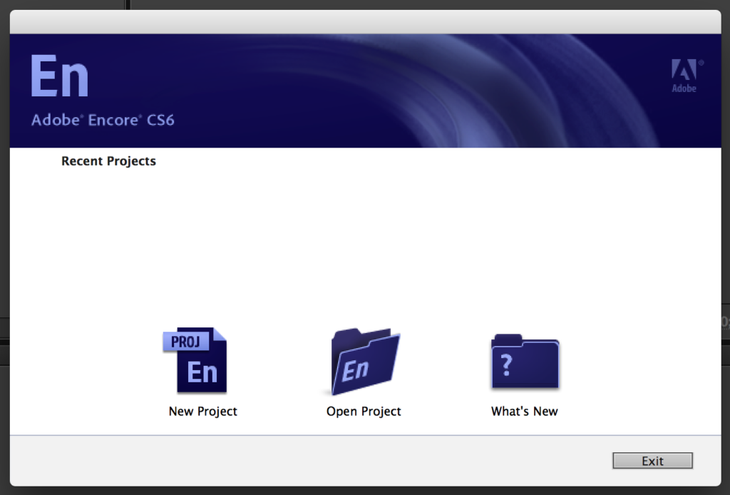 create menu adobe encore cs6