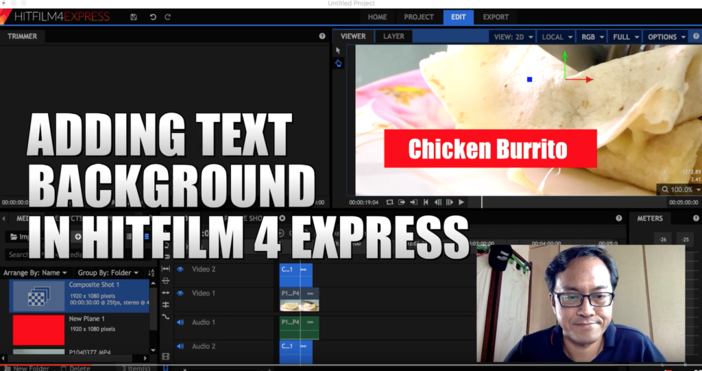 hitfilm express text effects