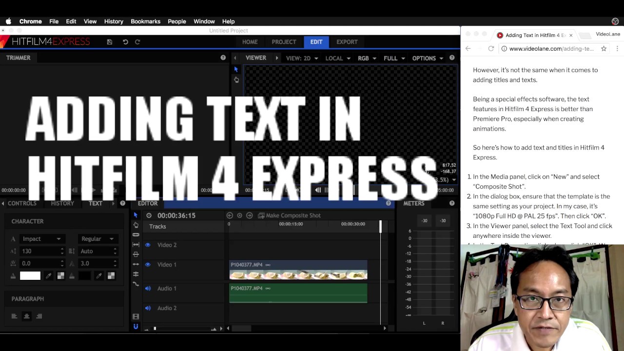 hitfilm express tutorials