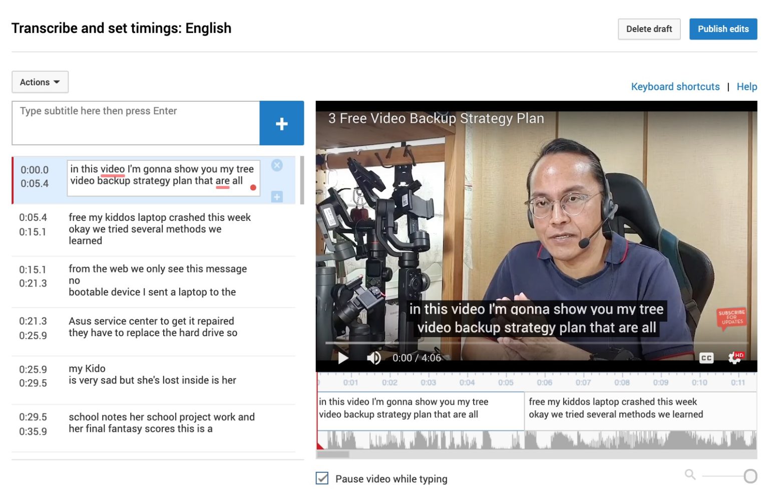 how to put subtitles on youtube when watching