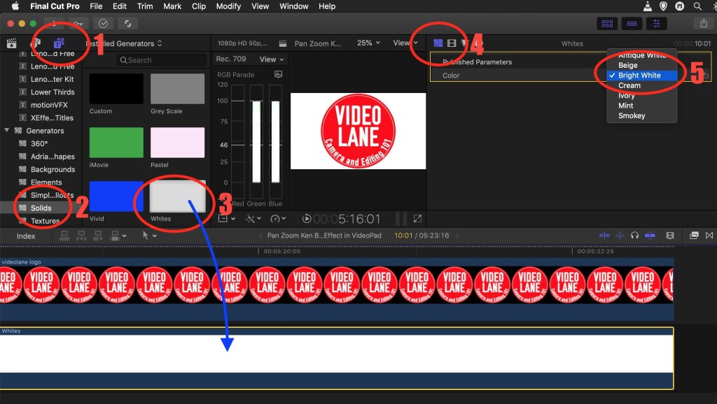 add text in final cut pro