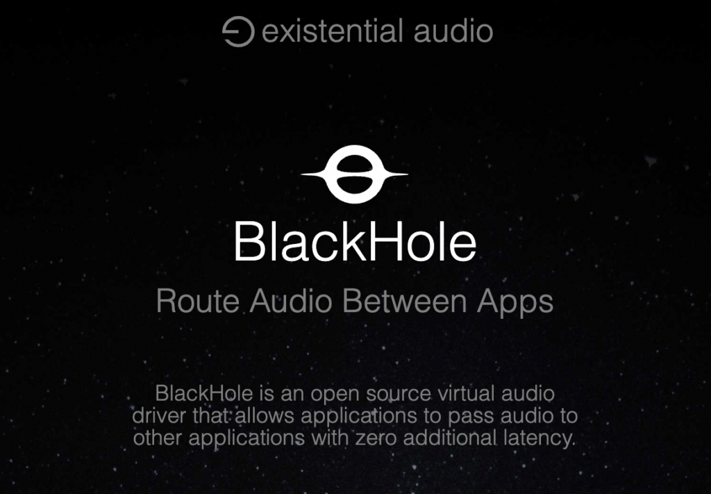 existential audio black hole